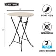 thumbnail image 3 of Mesa Plegable Bistro 83cm Lifetime, 3 of 6
