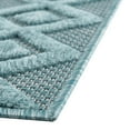 thumbnail image 6 of Unique Loom Outdoor Trellis Textured Collection Area Rug - Osage (6' x 9' Rectangle Aqua), 6 of 7