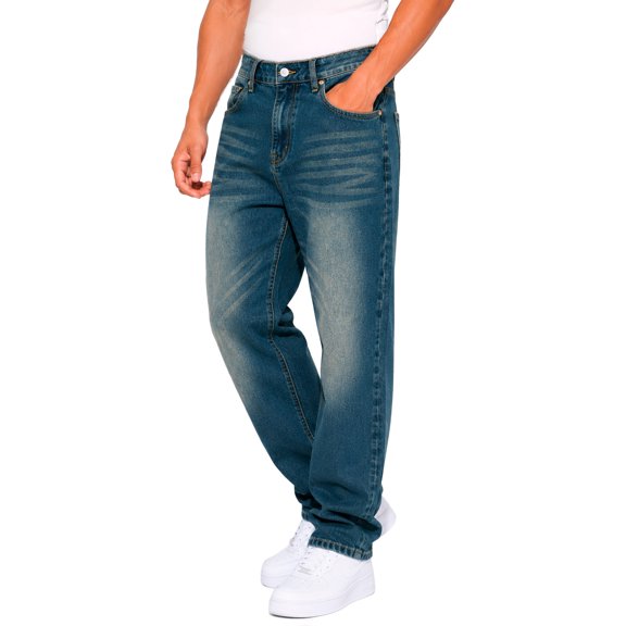 Pantalón para Hombre Mezclilla Shendy Vendy corte recto estilo straight fit