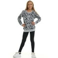 thumbnail image 2 of Pink Angel Girls’ 2-Piece Fleece Sweatshirt and Legging Set – Cozy Fall & Winter Outfit with Stylish Prints, 2 of 10