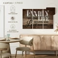 thumbnail image 4 of Elephant Stock Family Life Quote Typography Wall Sign Wall Art - Horizontal Multi Panel Canvas - Living Room Wall Decor - Wall Signs Multi Panel - Brown And Black Decor - 65" x 42", 4 of 4