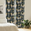 thumbnail image 2 of Ambesonne Astrology Theme Curtains, Starry Moth Pattern, Pair of 28"x95", Sand Brown Dark Grey, 2 of 5