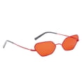 thumbnail image 1 of Gafas de marco de metal retro para mujer Diseñador de moda vintage 400 rojo jinwen Gafas de sol de moda para hombre, 1 of 4