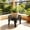 Black-BK, variant on MMJ Wrought Iron Plant Stand Single Tier Floor Display Rack for Potted Flowers Home Garden Balcony Decor 9.84x5.91in