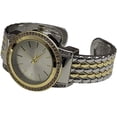 thumbnail image 2 of Blekon Collections Quartz Womens Rhinestone Bezel 34mm Case Metal Bangle Cuff Watch, 2 of 5