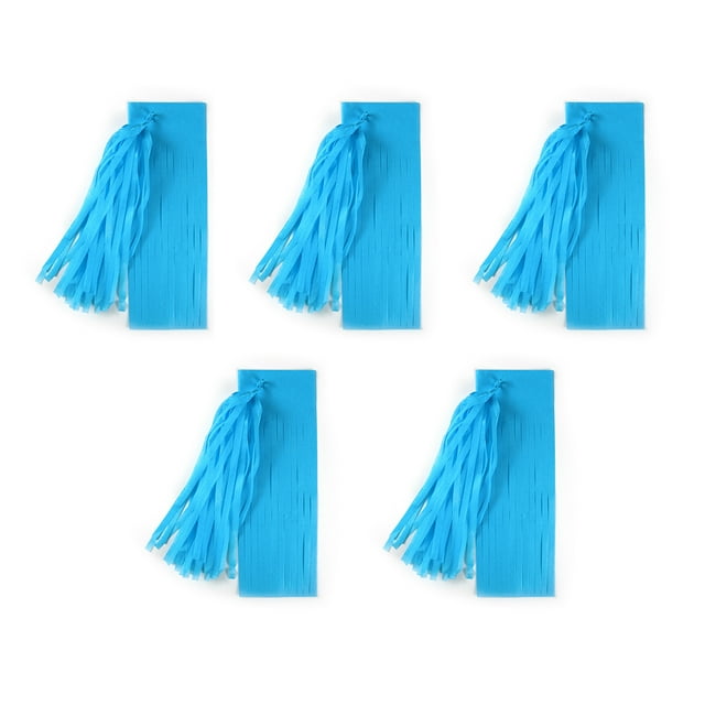 Decodeary Célébrations Inoubliables avec Pompons en Papier Compact et Léger Bleu, Type17 14 Pouces