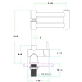 thumbnail image 2 of Pemberly Row Polished Stainless Steel Retractable Single Hole Kitchen Faucet, 2 of 11