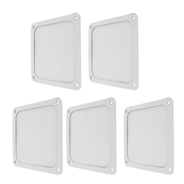 PC Computer Case Fan Dust Filter Grills, 120mm Nylon Mesh Fan Filter, for Block Dust and Dirt, for PC Chassis Power Supply Fan Vents, 5Pcs
