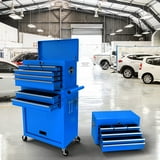 Blue Mobile Rolling Tool Chest, 8 Drawers, Detachable Toolbox, Locking ...