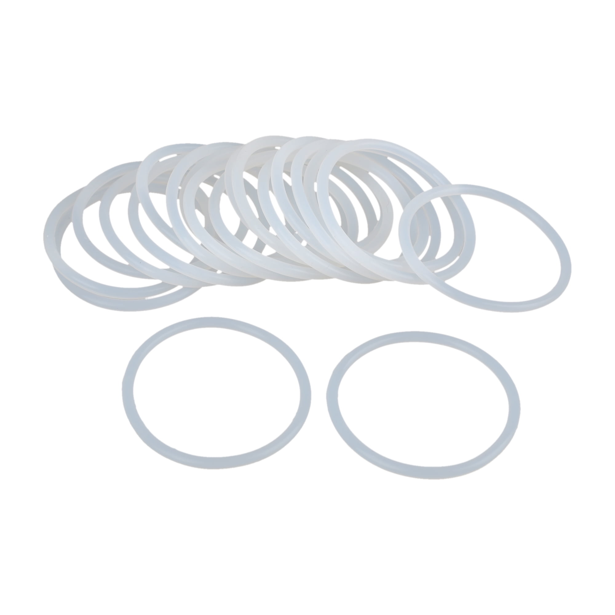 20pcs White Car Silicone Rubber ORing VMQ Seal Gasket Washer 50mm x 3