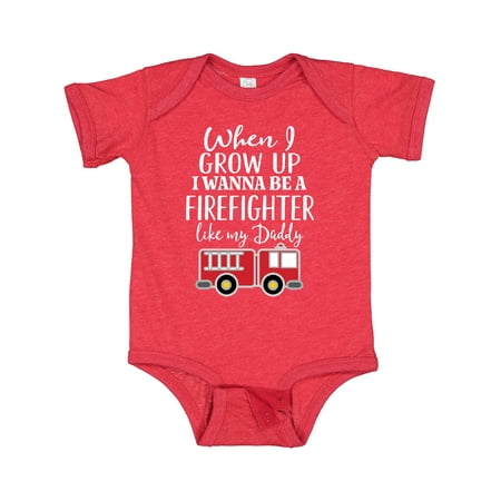 

Inktastic Future Firefighter Like Daddy Gift Baby Boy Bodysuit