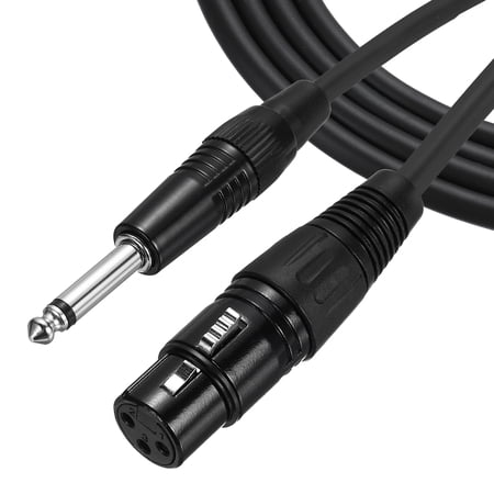 16 ft 6.35mm (1/4") TRS Female to XLR Male Interconnect Audio Microphone Cable