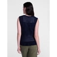 thumbnail image 4 of Scenario Women's Texture Peplum Tank Sweater, Lightweight, Sizes XS-XXXL, 4 of 6