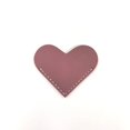 thumbnail image 1 of Marcapáginas de cuero con forma de corazón, minimarcador portátil de regalo, clip para página de libro, protector de esquinas, 1 of 4