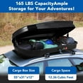 thumbnail image 2 of Danolapsi Heavy Duty Hard Shell Roof Top Cargo Carrier - 55(L) x31(W) x12(H) Waterproof Lockable Storage Box Capacity 165 Lbs 12.4 Cu Ft - Tool-Free Install- Fits SUV, Truck, Van, 2 of 8
