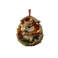 thumbnail image 2 of Árbol de Navidad Decoraciones 10cm Bosque Animales Decoración Árbol de Navidad Colgante Regalo de Vacaciones, 2 of 7