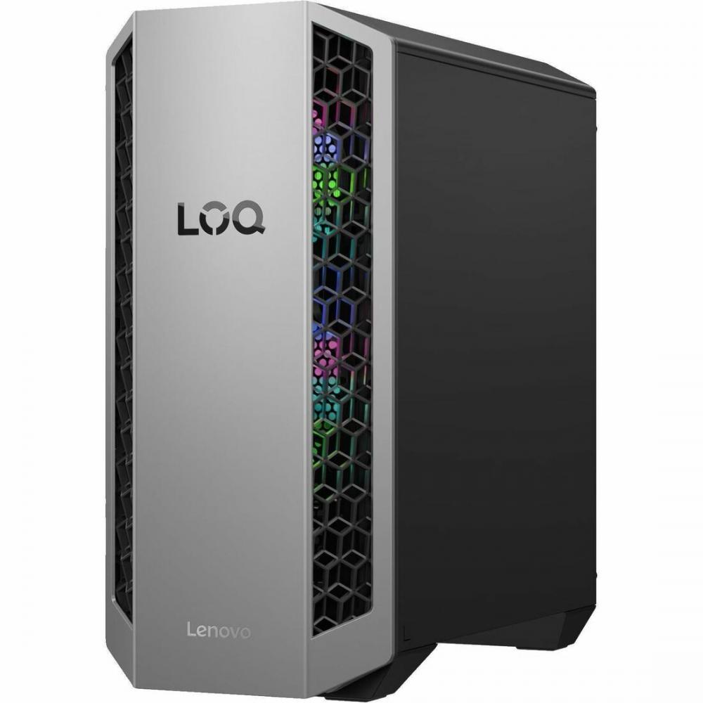 Lenovo LOQ 26ADR10 91DF0001US Desktop Computer - AMD Ryzen 7 8745HX - 16 GB - 1 TB PCI Express NVMe 4.0 x4 SSD - Tower - Luna Gray, Eclipse Black - AMD Chip - Windows 11 Home - NVIDIA GeForce RTX 5...