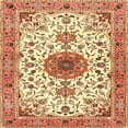 thumbnail image 1 of Ahgly Company Indoor Square Traditional Red Medallion Area Rugs, 4' Square, 1 of 6
