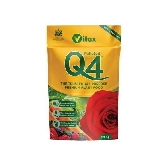Vitax - Q4 Pelleted Fertilizer 0.9kg Pouch