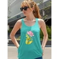 thumbnail image 2 of Spring Flower Racerback Tank Women -June Erica Vess Designs, Female Small, 2 of 4