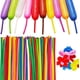 thumbnail image 1 of 260 globos largos, 100 globos de látex pastel de primera calidad para cumpleaños, bodas, festivales, fiestas, colores surtidos TUNC Sencillez, 1 of 5