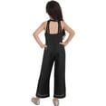 thumbnail image 2 of YEAHDOR Kids Girls Chiffon Sleeveless Jumpsuit Romper Casual Sleeveless High Waist Wide-Legged Bodysuit Black 10, 2 of 7