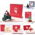 thumbnail image 2 of Navidad 3D Pop-up tarjetas de felicitación pintura de diamantes Navidad tarjeta postal para Halloween Feliz Navidad Año nuevo regalo, 2 of 4