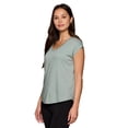 thumbnail image 3 of RBX Active Women's Short Sleeve High Low Soft V-Neck Tee, 3 of 4