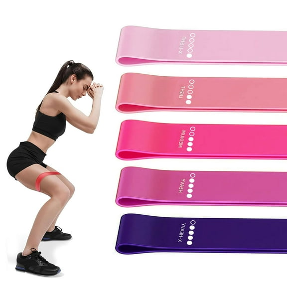 WQQQW Resistance Loop Exercise Bands, Resistance Bands for Tone and Sculpt Body at Home, Pilates, Yoga or Rehab