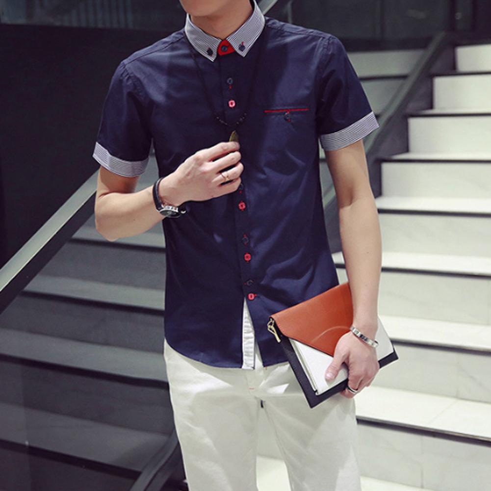 Megalia Mens Slim Fit Short Sleeve 