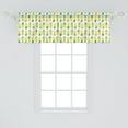 thumbnail image 2 of Ambesonne Green and Yellow Window Valance, Hawaii Foliage, 54" X 18", Apple Green Sea Green, 2 of 3