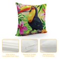 thumbnail image 4 of ONETECH Tropical Birds Toucan Throw Pillow Covers Parrot Flowers Leaves Decorative Pillow Cases Cushion Covers for Sofa Couch Car Bedroom Home Decor, 4 of 5