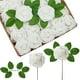 thumbnail image 1 of Flores artificiales InnoGear 100 unidades de rosas de espuma blancas de 8 cm, 1 of 8
