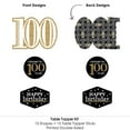 thumbnail image 5 of Big Dot of Happiness Adult 100th Birthday - Gold - Birthday Party Centerpiece Sticks - Table Toppers - Set of 15, 5 of 7