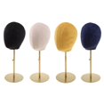 thumbnail image 2 of facefd Suede Cork Mannequin Head Hat Rack Cap Wig Holder Display Stand Black, 2 of 9