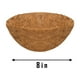 thumbnail image 1 of Fiudx Forro de Fibra para Cesta Colgante, Hecho de Coco Natural, Riego Reducido, Juego de 2 Macetas, Forma de Media Maceta para Montar En La Pared, Decoración para Bodas En El Jardín, Cesta y Maceta,, 1 of 2