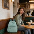 thumbnail image 3 of Durable Nylon Casual Backpack for Sports Travel Gym Work Lightweight Water Daypack with Laptop Compartment, 3 of 3