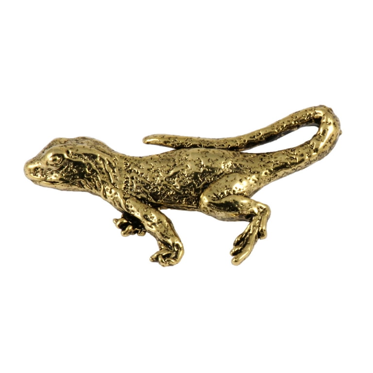 Lizard, Reptile, Squamate Reptiles, Gold Plated, Hat, Lapel