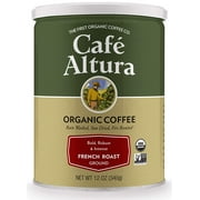 Cafe Altura Organic Coffee, French Roast, Ground Coffee, 12 Ounce (Case of 6)