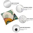 thumbnail image 4 of Acheng Bohemian Throw Pillow Covers, Mid Century Moon Sun Modern Decorative Throw Cushion Case, 2-Pack Double-Side Printed Pillowcases for Sofa and Living Room White, 4 of 6