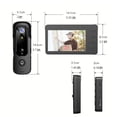 thumbnail image 2 of Inteprter Sistema de intercomunicación con vídeo inalámbrico, sistema de intercomunicación con imagen clara, visión gran angular, noche Cerraduras de hardware Versión estándar, 2 of 6
