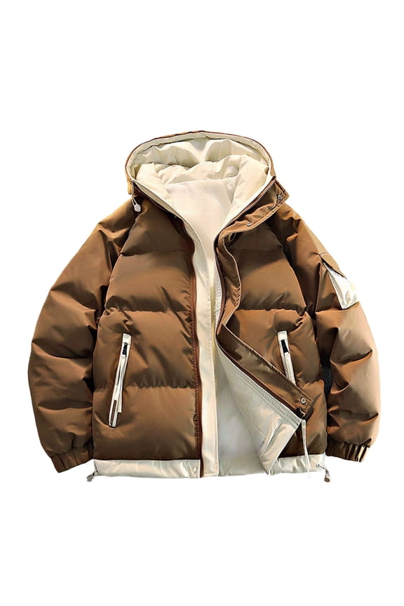 Men's Big and Tall 4X Hooded Jacket with Heavy Duty Construction for Extreme Winter Protection