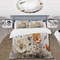 thumbnail image 2 of Designart "Bohemian Earthly Floral composition II" Abstract Bedding Covert Set - Abstract Boho White Bohemian Bed Set With 2 Shams, 2 of 6