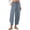 Blue 3, variant on AJZIOJIRO Womens Casual Loose Pants Elastic Waist Cotton Trouser Wide Leg Pants S-3XL