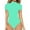 Mint Green, variant on Baqcunre Women's Sexy Tight Solid Color High-Neck Short-Sleeved Bodysuit,Size S-XL,Body Suits for Womens,Bodysuits for Women,Sexy Tops for Women,Womens Clothes,Color Black
