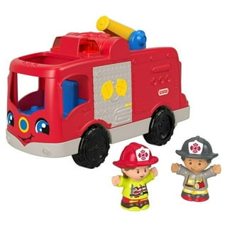 EQWLJWE Big Fire Truck Toy with Lights, Sounds, Sirens, 360