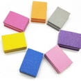 thumbnail image 5 of Nvzi Mini bloques pulidores de uñas naranjas, lima de doble cara con malla 100/180, lima de uñas, bloque pulidor (juego de 50 piezas), 5 of 5