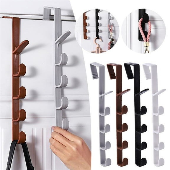 MOQIN Over The Door Hook,Over Door Towel Rack,Door Hanger,Door Coat Hanger,Over The Door Coat Rack,Door Hooks for Hanging Clothes,Back of Door