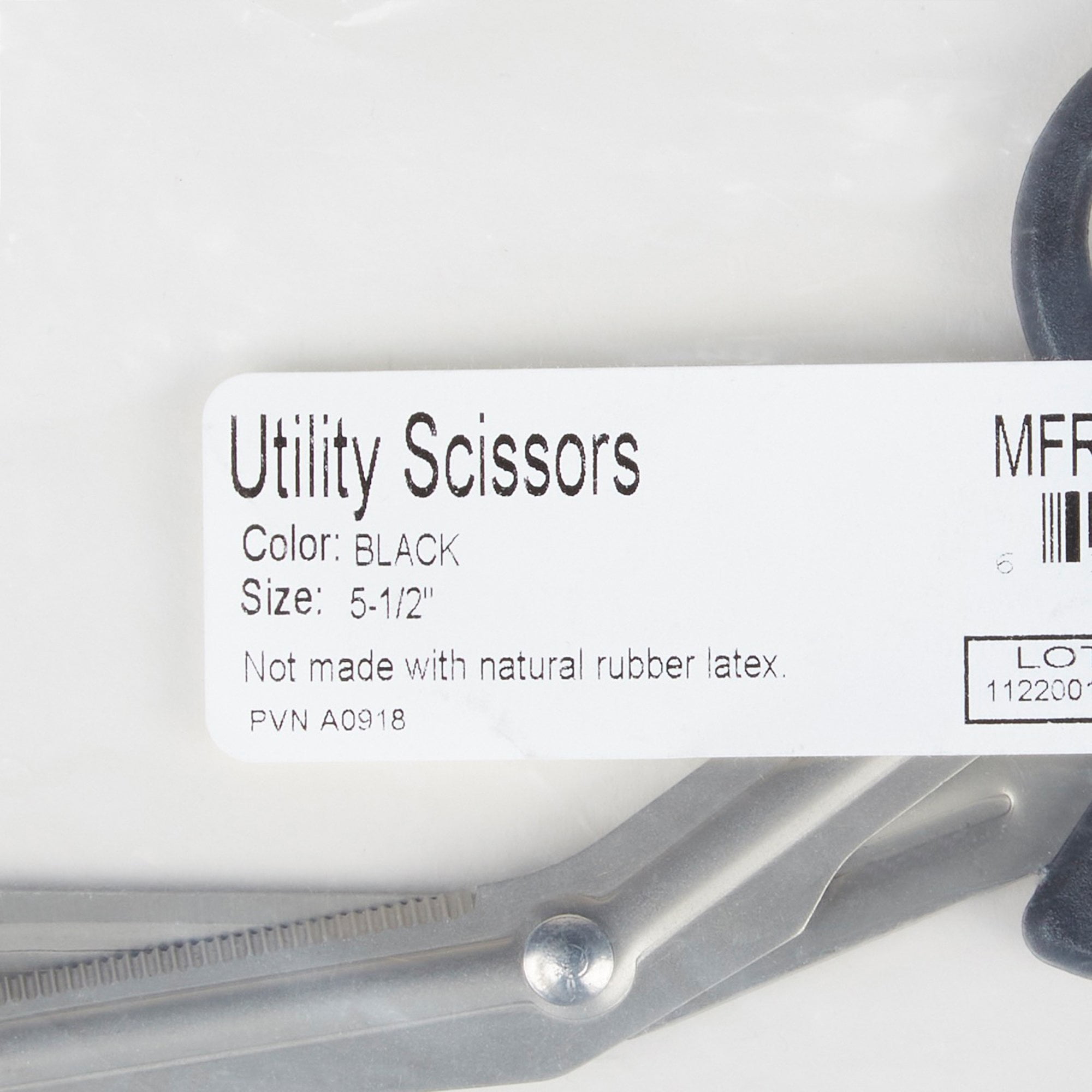 McKesson Medicut Trauma Shears, Stainless Steel Scissors - Black, 5.5 in, 10 Ct