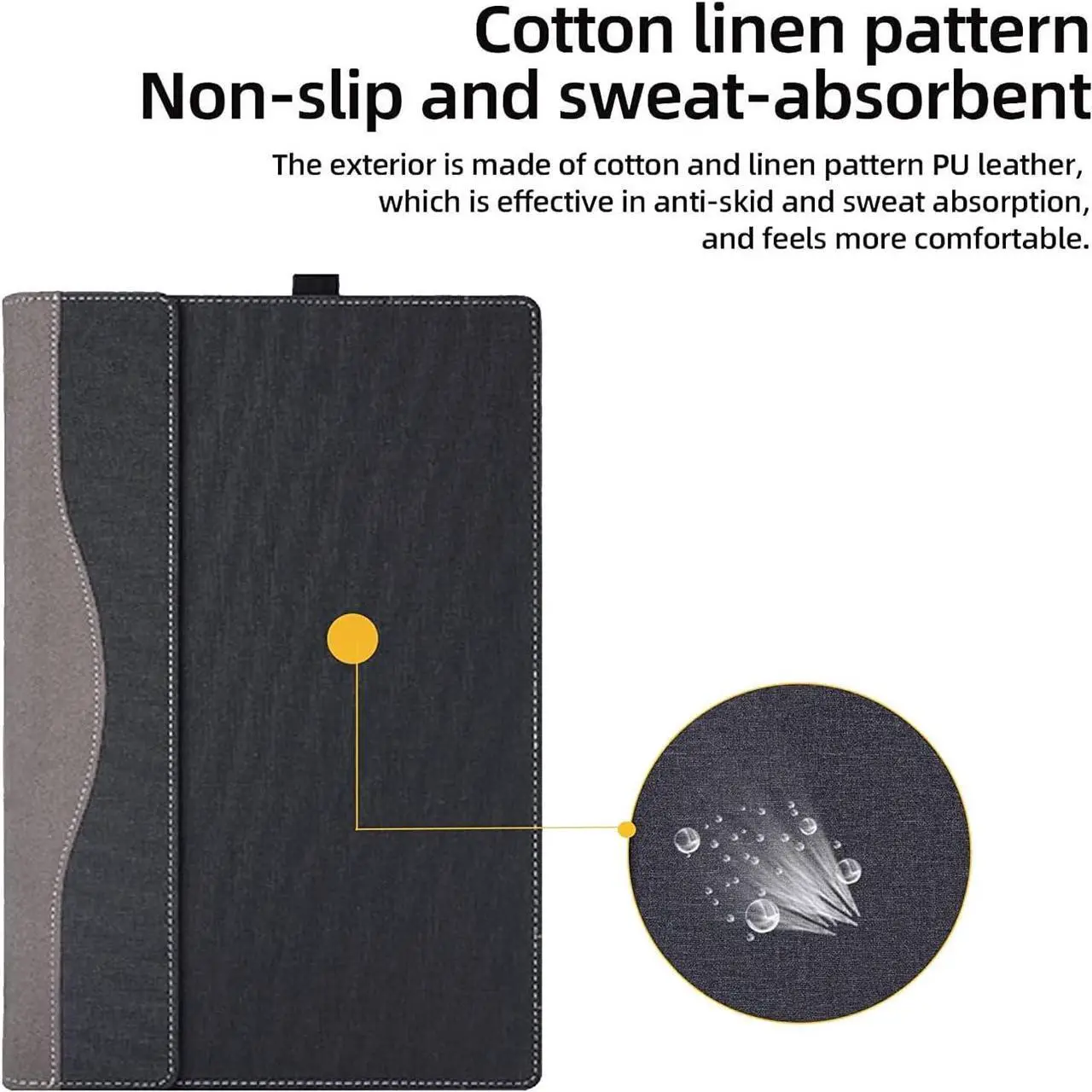 Laptop Case Cover Only for HP Elite x360 1040 G11 2-in-1 14" Notebook PC 2024-2025 (NOT Working with Other Models). PU Leather Shell Notebook Sleeve